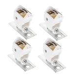HOOWIFFY Set 4 Pezzi Blocco del Cavo per Puleggia Tende Romane, Accessorio in Poliestere e Acciaio Inox, Serratura di Ricambio per Tende a Pacchetto, Montaggio per Casa, Ufficio