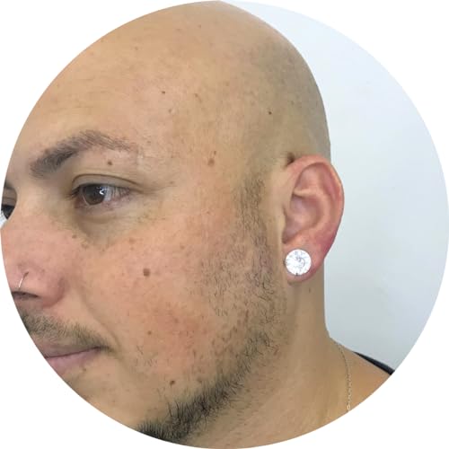 Brinco 12mm Pedra Zircônia Prata 925 Legítima Masculino Um