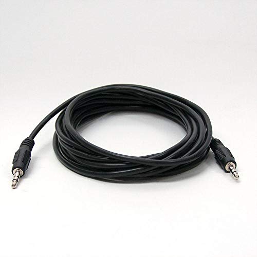 Cable auxiliar de audio estéreo 3.5 mm macho a macho 3.65 m miniatura 1