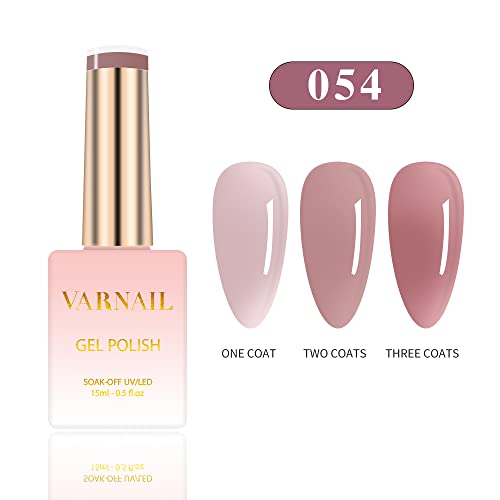 Kit VARNAIL Gel Jelly 6 Colores Translucidos 15 ml miniatura 7