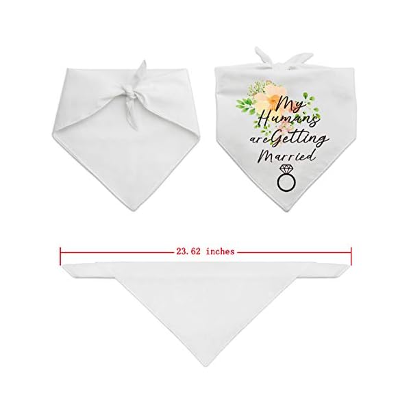 My humans are getting wedding married dog bandana，pet scarf accessories,pet accessories for dog lovers - image 5