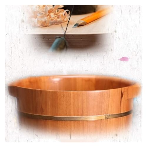 Cuenca de madera para pies spa en casa miniatura 6