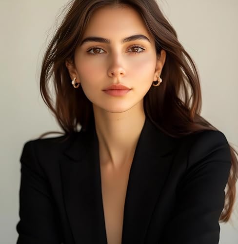 Gold Hoop Earrings for Women 14K Gold Earrings for Women CZ Earring Gothic-Style Zircon Sun Hoop Earring for womens Trendy4