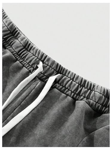 SOLY HUX Men's Y2k Baggy Sweatpants Straight Leg Drawstring Elastic Waist Hip Hop Casual Pants Streetwear3