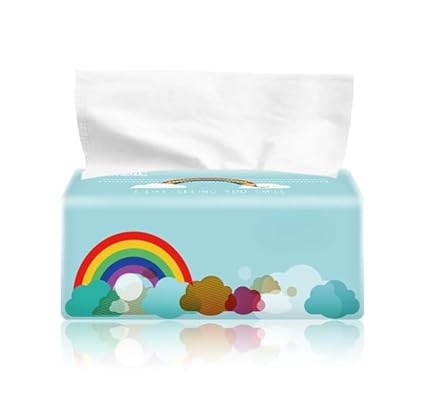 DCELLA Facial Tissue Soft, Tissue Paper Napkins | Table Top | Plain (Pack of 5, Blue), 4 Ply 1500 Tissues in 5 Boxes