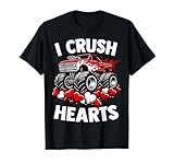 Photo Gallery i crush hearts san valentino monster truck ragazzi bambino maglietta Photo Gallery i crush hearts san valentino monster truck ragazzi bambino maglietta