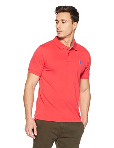 US Polo Association Men's Solid Regular Fit Polo