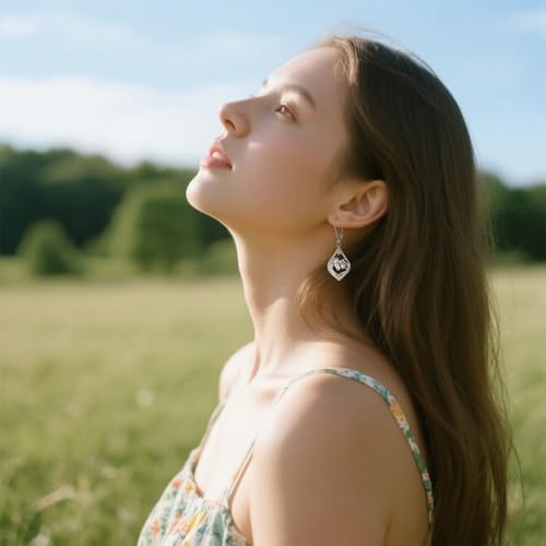 Horse Earrings for Women Sterling Silver Horse Dangle Earrings Lover Gifts Western Equestrian Suds Charms Christmas Jewelry4