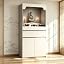 Beige+light Gray Wood Tone