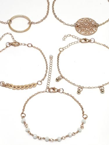 Geometric Adjustable Combo Bangle Bracelet Set