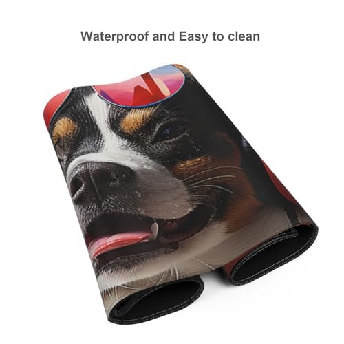 Tapis de souris de jeu grand format antidérapant pour protéger le bureau
