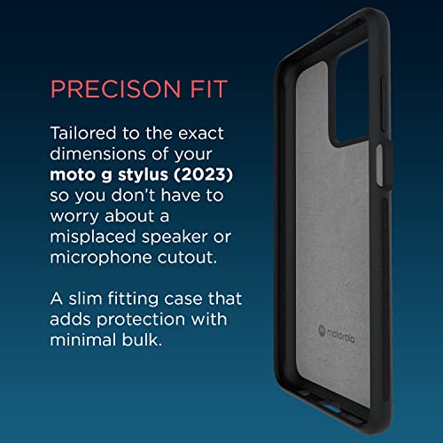 Image of Motorola Moto G Stylus (2023) Textured Protective Black Case | Precision fit Shock Absorbing Cases for Enhanced Phone Grip, Style, Drop Protection for Your Moto G Stylus 2023