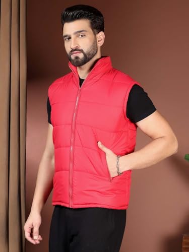 Image of KOTTY Men's Solid Lava Pink Jacket