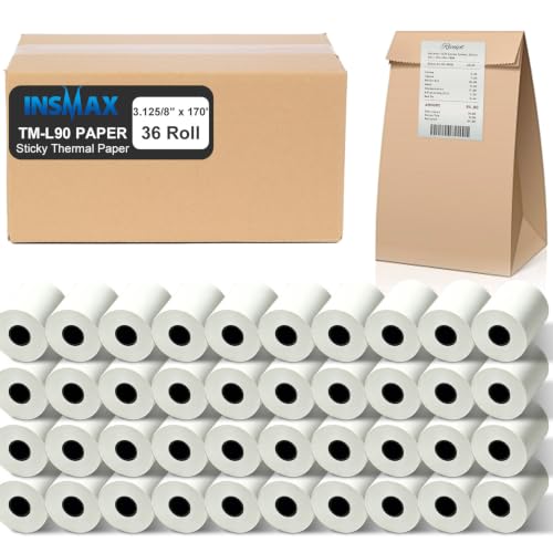 Bobine thermique adhésive 8,9 cm de qualité supérieure pour linerless