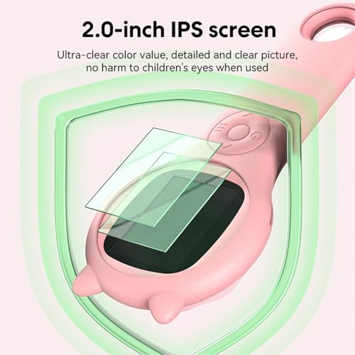 Mini microscopio de mano junior USB con pantalla de 2 pulgadas para estudiantes rosa 5