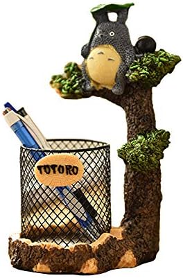 YOURNELO Miyazaki Hayao No Face Man Totoro Night Lamp Pen Pencil Holder Desk Organizer Accessories (B Knitting)