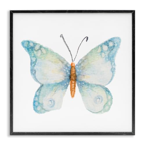 'Elegant Blue Butterfly Insect Animal'| Framed Giclee Art