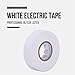 Lichamp 10-Pack White Electrical Tape Waterproof, 3/4 in x 66ft, Industrial Grade UL/CSA Listed High Temp Electrical Tape Electric Super Vinyl