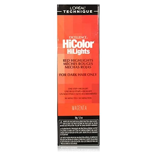 Loreal Excellence Hicolor Hilights Magenta 1.2 Ounce (35ml) (2 Pack)