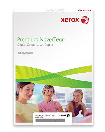 Xerox Premium NeverTear Kunststoffpapier 003R98054 - A3 297 x 420 mm, 262 g/m² - Spezialpapier für Laserdrucker und Kopierer - 100 Blatt - Weiß