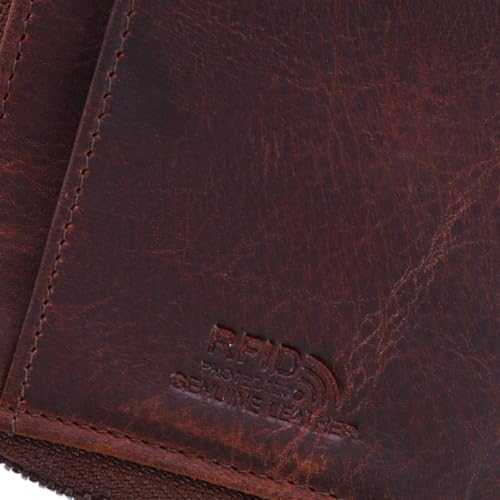 Men's Leather Zippered Side Front Pocket Wallet by Paul & Taylor4