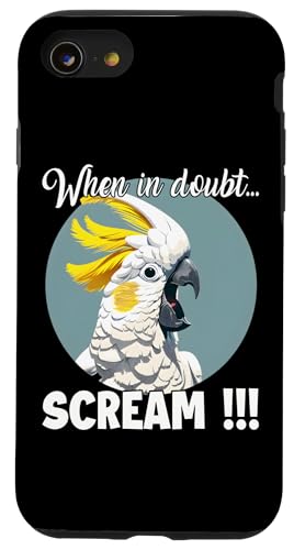 Cockatoo Meme T�A�ʔ������ѐ����グ�Ă���L�o�^�� �X�}�z�P�[�X iPhone SE (2020) / 7 / 8 �p