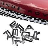 Car Emblem for Front Hood and Trunk lid Rear ABS Material car Badge car Style Replacement (Matte Black)