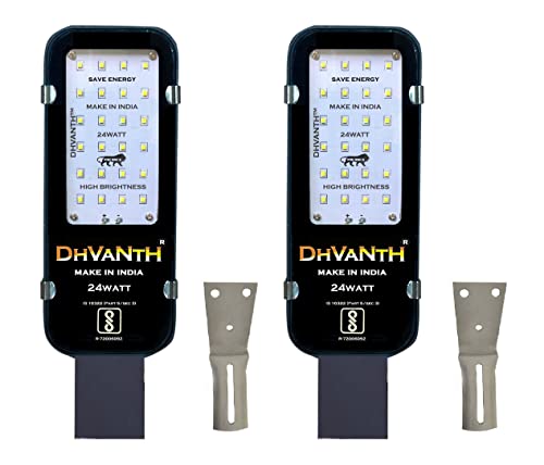 Image of DHVANTH LED 24 W Outdoor Waterproof Street Light with Osram LED, Aluminum Body, IP 65 Driver for Outdoor use. 24Watt Pack-2