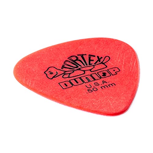 Dunlop Tortex Standard, 0.50Mm, Red Guitar Pick, 72 Pack #TOP2
