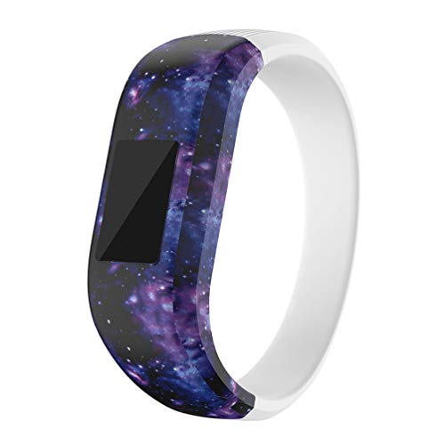 Saufly Compatible with Garmin Kids Vivofit JR 2/3/JR Bands, Soft Silicone Printing Pattern Replacement Band Sport Strap Wirst Bracelet for Kids Boys Girls (Small, C)