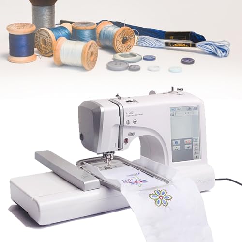 Máquina de coser y bordar computarizada con conectividad USB, 150 diseños, 162 puntadas, pantalla táctil para un fácil funcionamiento, ideal para manualidades en casa y uso profesional