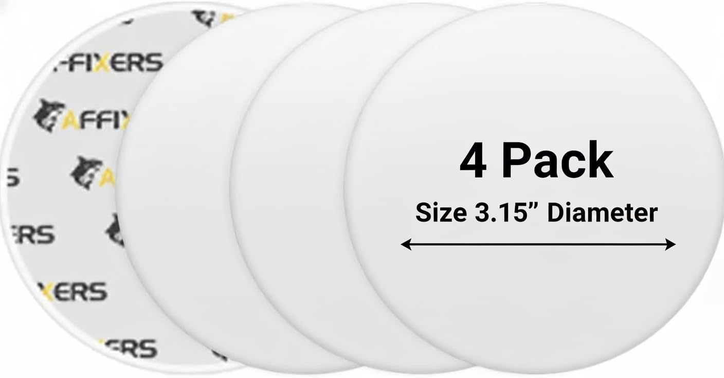 Door Stoppers for Wall – Clean and Dry Surface Required for Strong Adhesive, Sound Dampener Door Knob Wall Protector, Silicone Door Stop Bumpers Guard for Walls (4, Large -3.1")