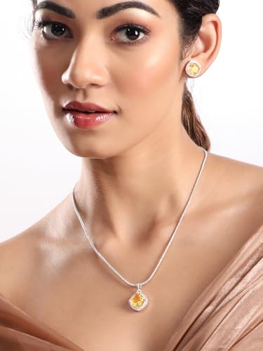 Image of Rubans Pendant Western Style Jewellery Set Gift for Women & Girls