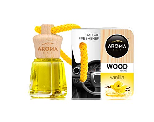 Aroma Car Désodorisant Mini Wood Vanille 4Ml Cover