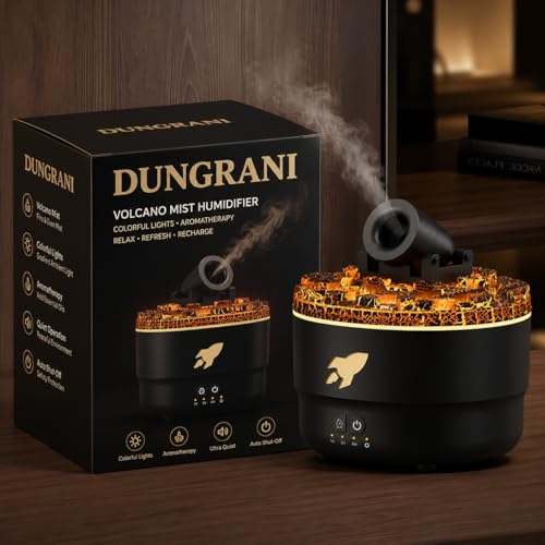 Image of Smart Cannon Blast Aroma Humidifier Diffuser | Silent Vapor Cane Aroma Diffuser | Turret Aromatherapy Machine Small Home, Office, Bedroom, Desktop | Ultrasonic Barbette Diffuser