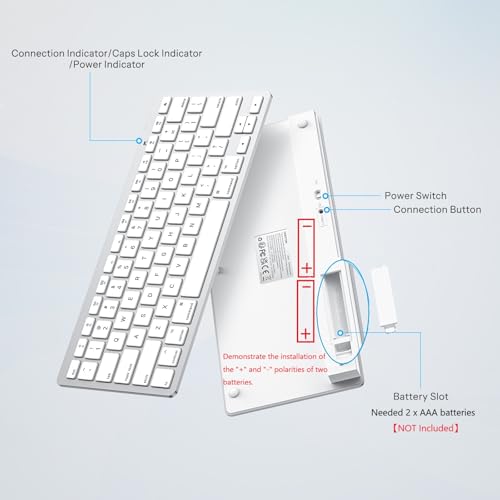 OMOTON Bluetooth Keyboard Compatible with Mac の商品画像 2