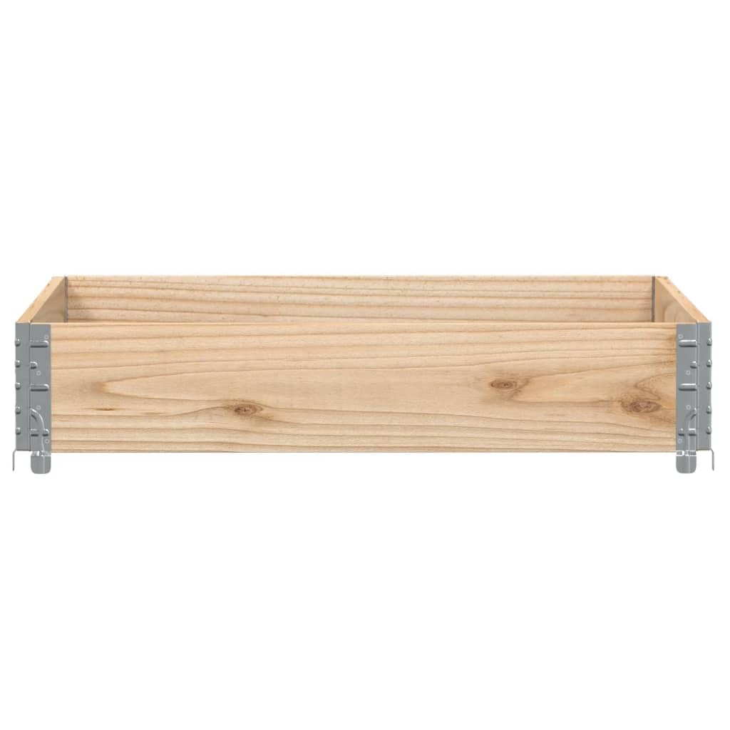 Skrzynka na rośliny 100 x 100 cm, wykonana z litego drewna sosnowego, można układać w stos i składana, otwarte podłoże, na balkon, taras, do ogrodu, ziół, warzyw i kwiatów, grubość deski 20