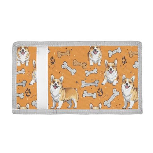 ALAZA Kids Wallets for Boys Girls Toddler Trifold Wallet Children Small Dog Bones with Zipper Coin Pocket2