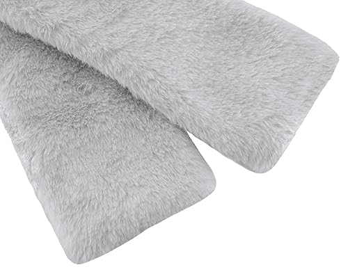 Image of Lilax Girls Cozy Faux Fur Long Sleeve Crew Neck Dress Coat