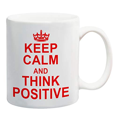 Keep Calm And Think positivo rojo taza regalo present