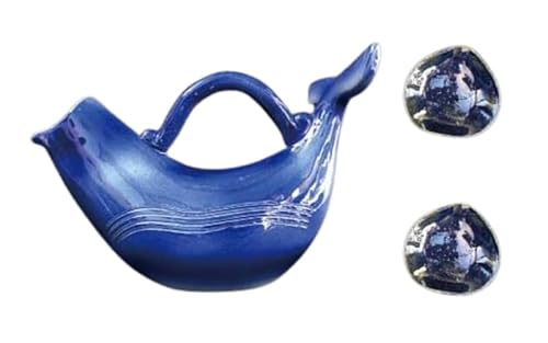 くじらの酒器セット(紺)[酒盃:紺×2個][hok107-1]