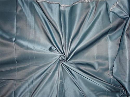 Soies Silk Dutchess robe de mariée Cloudy Blue Silver 152cm