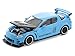 Diecast Model Car Compatible with Pop Race 1:64 Mazda RX8 RE Amemiya Widebody Light Blue with Carbon Hood Limited Edition PR640270