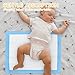 XIGGA 25 Pcs Disposable Diaper Changing Pad - Highly Absorbent, Leak Proof, Suitable for Baby Home or Travel Use, 13 x 18 in - Blue