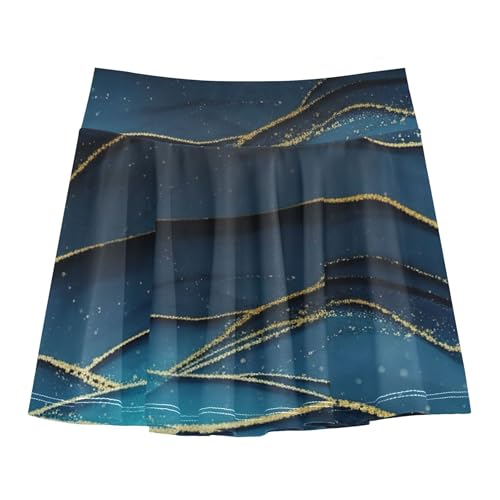 Joisal Deep Blue Turquoise Tennis Skirts Kids Outfit Athletic Shorts Girls Skorts Pleated 4t