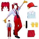 VSAEJO Kasane Teto Costume Cosplay Braces Kasane Teto Uniform Cosplay Hat