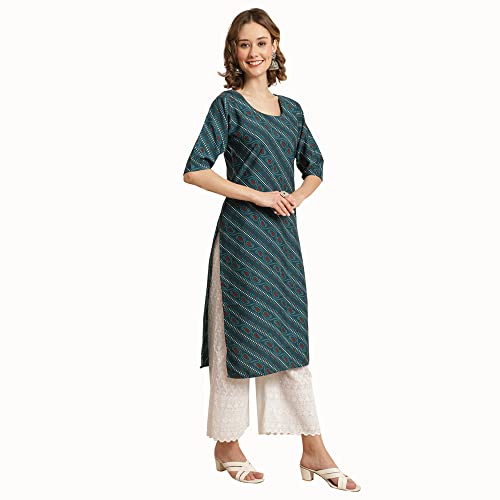 Image of Pinkmint Women's Crepe Digital Printed Straight Kurta
