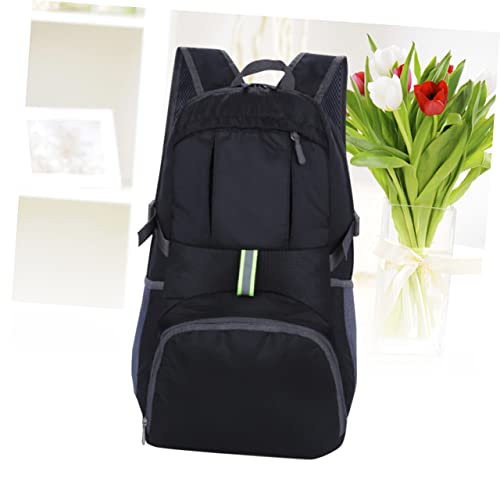 Mochila Plegable Ligera para Senderismo y Camping Negra miniatura 3