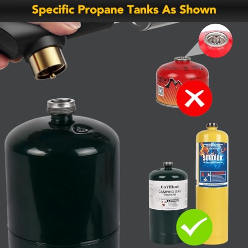 Image of Semlos Propane Torch, Refillable Metal Large Propane Torch Gun