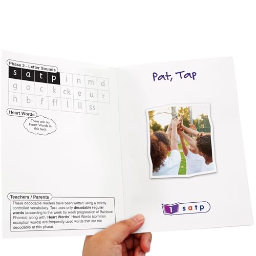 Image of Junior Learning: Real World - Phase 2 - Non-Fiction Hi-Lo Decodables, 6 Books, Letter Sounds, Week-By-Week Rainbow Phonics, Kids Reading Development
